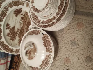 Vajilla Porcelana Pontesa Blanca. 41 piezas