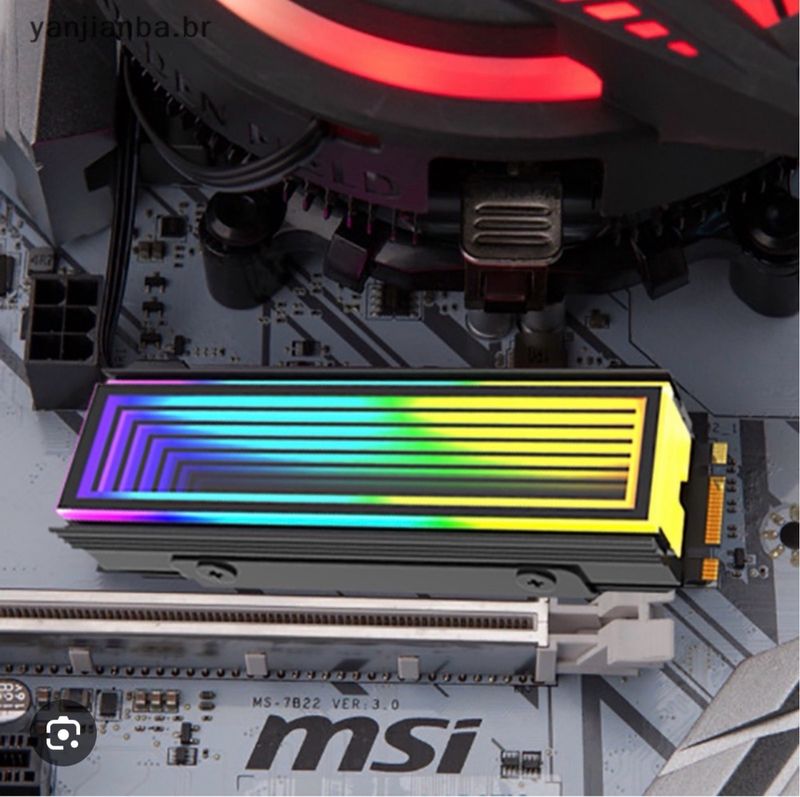 Disipador M.2 NVMe Aluminio RGB afbeelding 4