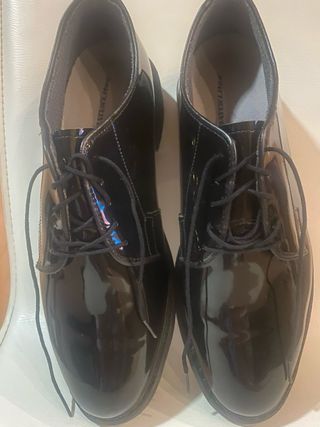 Zapatos de charol Bates hombre negros