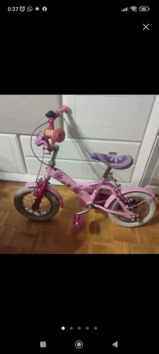 Bicicleta infantil rosa