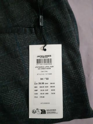 Pantalones Jack & Jones grises