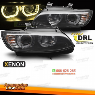 Faros de xenón con LED amarillo y luz diurna fond
