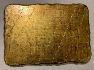 Vassoio in legno stile fiorentino