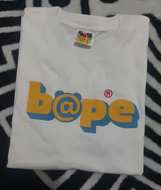 Camiseta BAPE Blanca Talla L