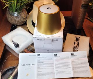 Lampada per bottiglia/vaso, Gold, Touch