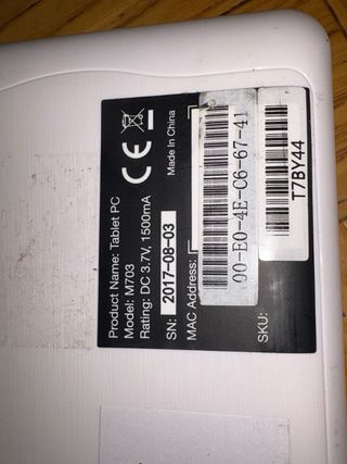 Tablet Negra Genérica