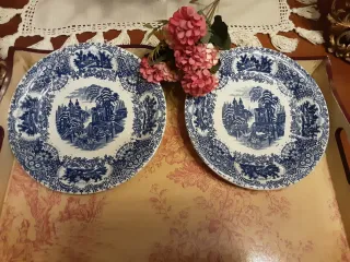 Set 2 Platos Hondos Cartuja Sevilla Antiguos