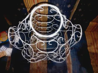 Busto manequim metal decorativo