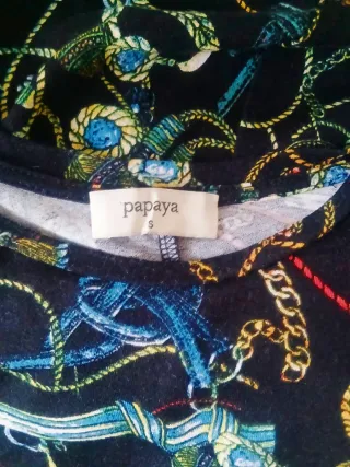 Vestido informal estampado cadenas