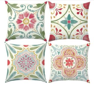 4 Cojines Decorativos Estampados