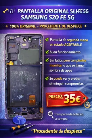 PANTALLA SAMSUNG S20 FE 5G 100% ORIGINAL