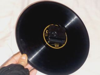 Relógio de parede Montado em disco vinil de 78rpm