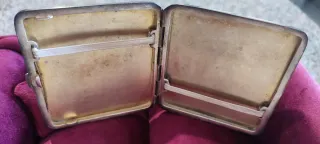 Portasigarette vintage in alpacca