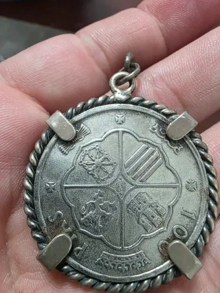 Llavero Moneda 100 Pesetas 1966