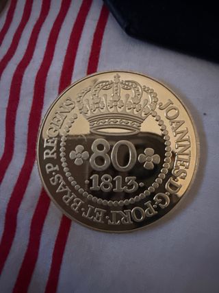 80 Reis 1813 Moneda de Oro
