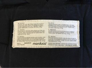Mochila Portabebés Manduca First Negra