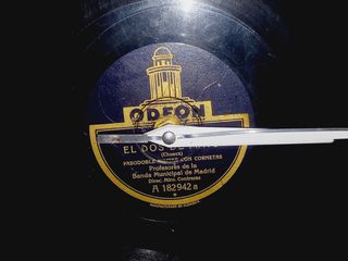 Relógio de parede Montado em disco vinil de 78rpm