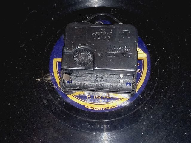 Relógio de parede Montado em disco vinil de 78rpm