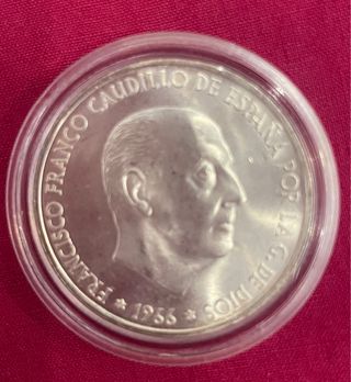 Moneda 100 Pesetas plata. Franco 1966 *66 S/C