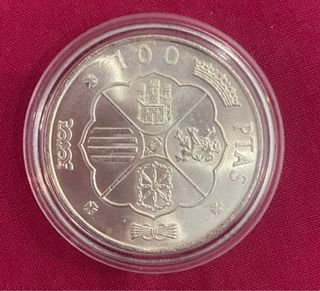 Moneda 100 Pesetas plata. Franco 1966 *66 S/C