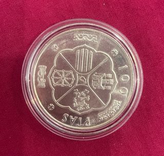 Moneda 100 Pesetas Plata Franco 1966 *67 S/C