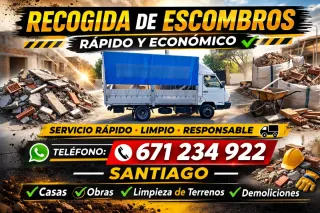 Recogida de escombros rápida y económica