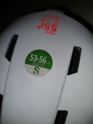 Casco esquí con visera Talla 53-56