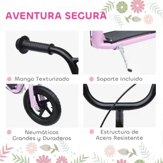 Patinete rosa infantil