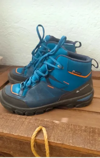 Botas de montaña niño azul, talla 36,Quechua.