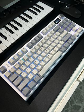 Tastiera Meccanica Attack Shark Grigio/Bianca