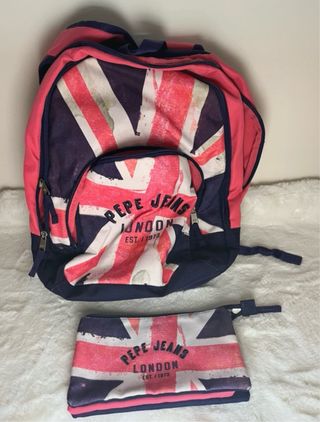 Conjunto Pepe Jeans: Mochila + Estojo