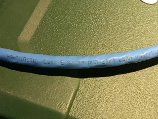 Cable Red Cat8 Ethernet 100m Azul