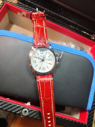 Reloj Automático R&C Correa Roja Diámetro 43mm