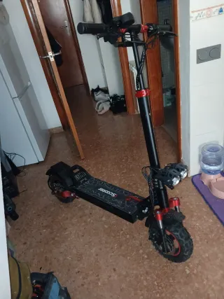 Patinete Eléctrico Scooter Negro/Rojo Iscooter x5