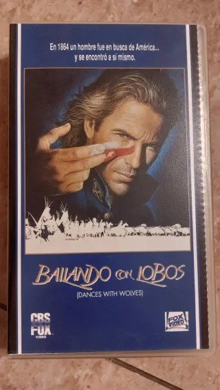 Película VHS Bailando con lobos
