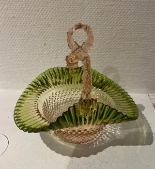 Cesta Murano Cristal Verde