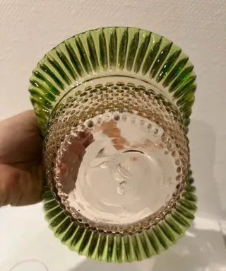 Cesta Murano Cristal Verde