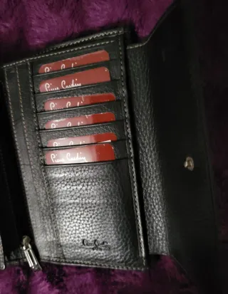 Monedero Pierre Cardin Piel Negro