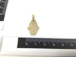 colgante oro 18k con piedra