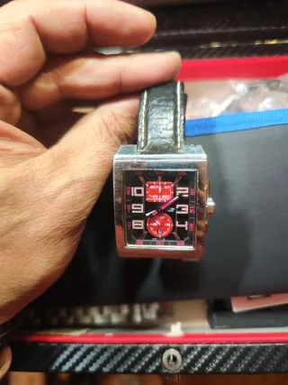 Reloj Lotus Hombre Cronógrafo Negro/Rojo