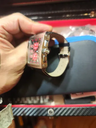 Reloj Lotus Hombre Cronógrafo Negro/Rojo