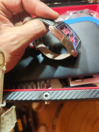 Reloj Lotus Hombre Cronógrafo Negro/Rojo