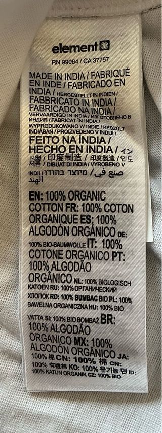 Camiseta Element manga corta Talla S