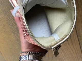 Scarpe Hogan Rebel donna oro e rosa