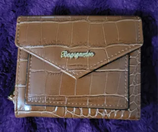 Monedero Bagigarden Marrón Piel Cocodrilo