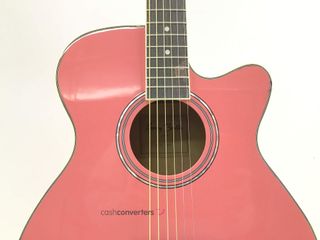 guitarra clasica harley benton eax-10 pinky