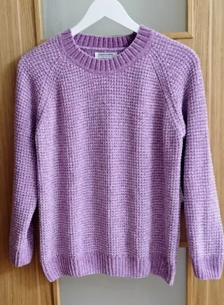 Jersey mujer ,color malva. T. XL/42. Ver medidas