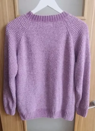 Jersey mujer ,color malva. T. XL/42. Ver medidas