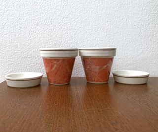 VILLEROY & BOCH - Vaso con Piattino serie SIENA