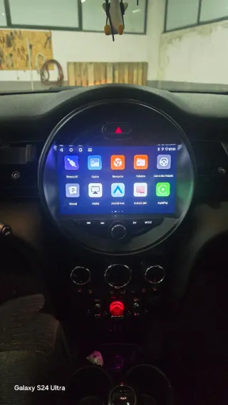 Rádio 4/64GB Mini F55 F56 F60 Android 14 (Novo)